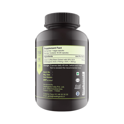 Sinew Nutrition Green Coffee Beans Extract 700mg Capsule - Image 2