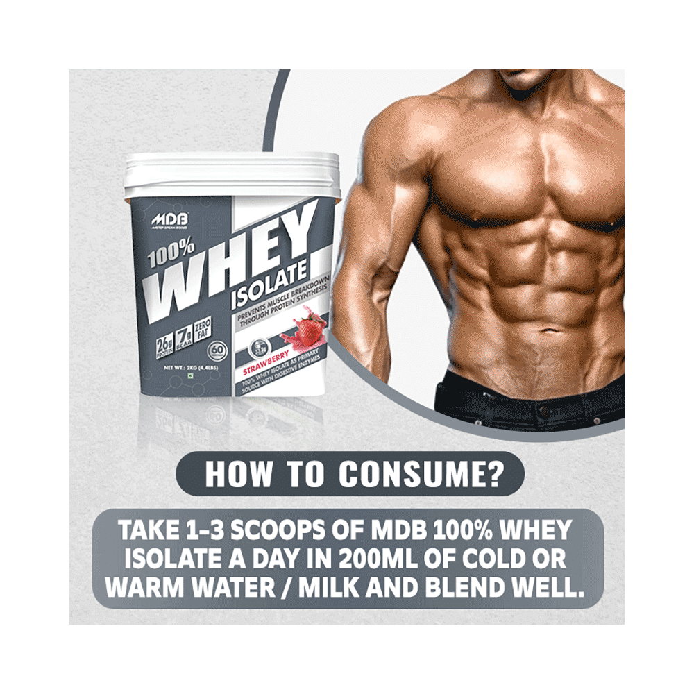 MDB Master Dream Bodies 100% Whey Isolate Strawberry - Image 5