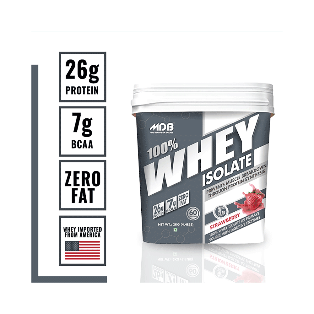 MDB Master Dream Bodies 100% Whey Isolate Strawberry - Image 4