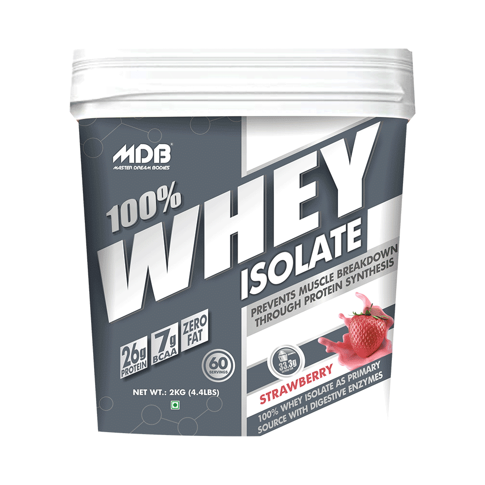MDB Master Dream Bodies 100% Whey Isolate Strawberry - Image 1