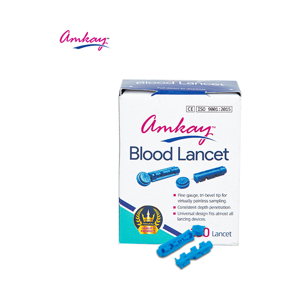 Amkay Round Blood Lancet | | Facilitates Easy Penetration | Ideal for Blood Sugar Testing | - Image 4