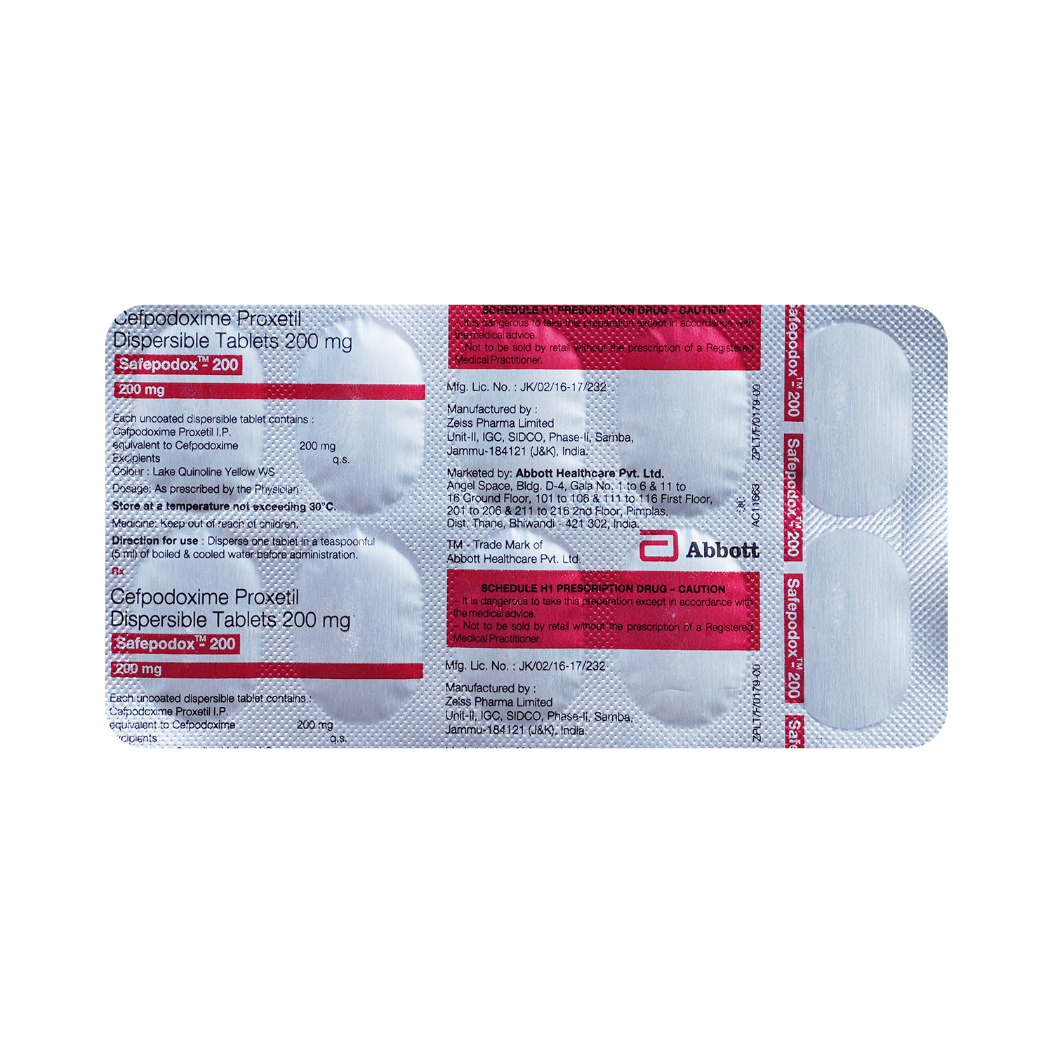Safepodox 200mg Tablet DT - Image 5