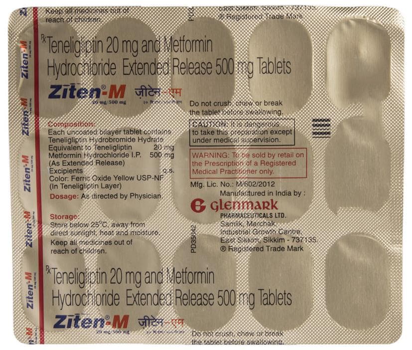 Ziten-M 20/500 Tablet - Image 1