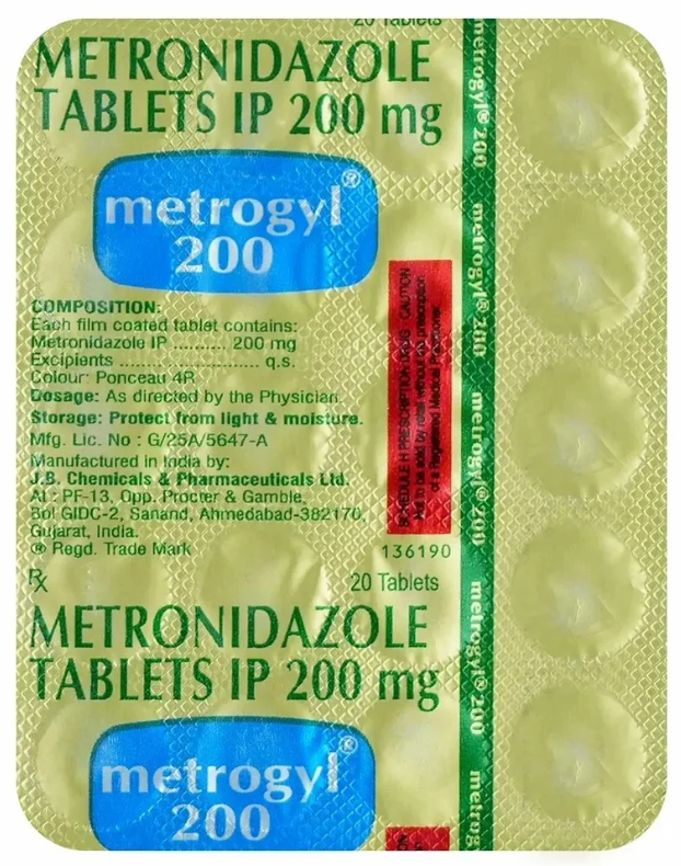 Metrogyl 200 Tablet - Image 2