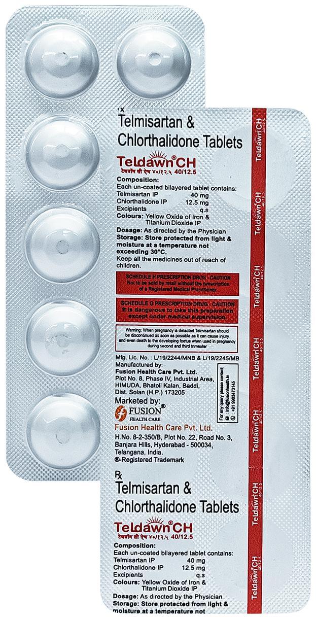 Teldawn CH 40/12.5 Tablet