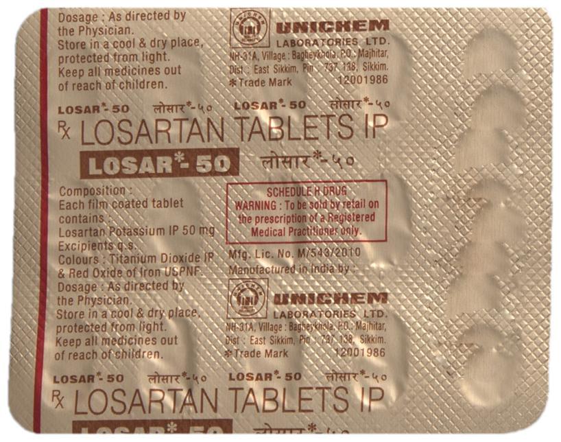 Losar-50 Tablet - Image 2