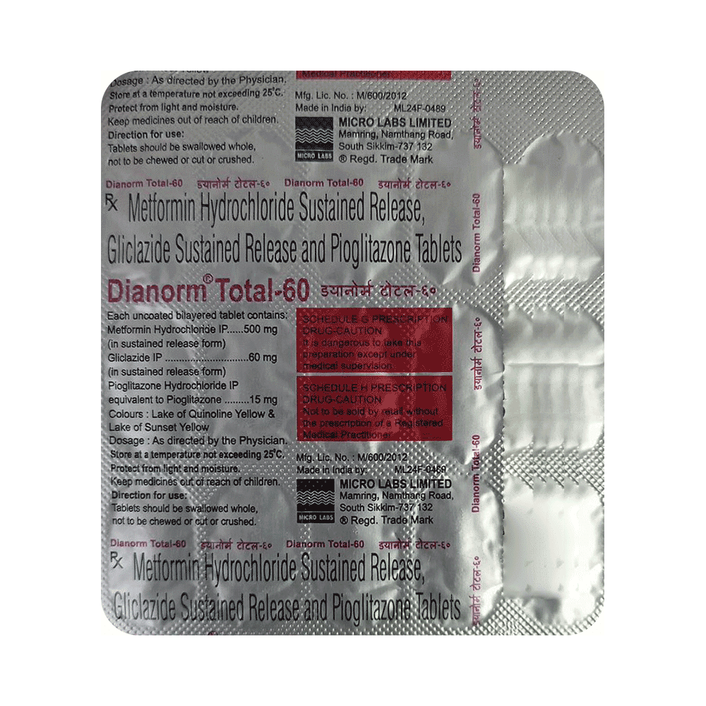 Dianorm Total 60 Tablet SR