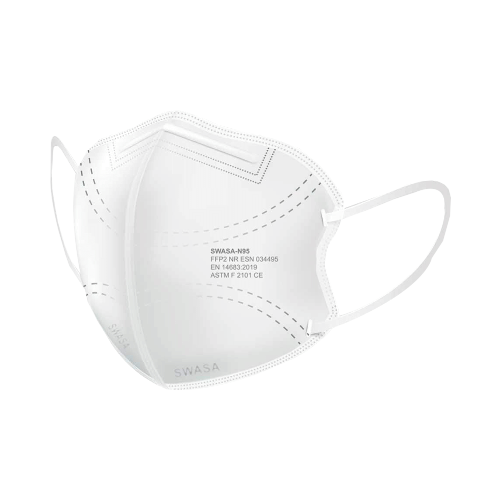Swasa PM 2.5 N95 FFP2 Anti-Pollution Face Mask White - Image 1