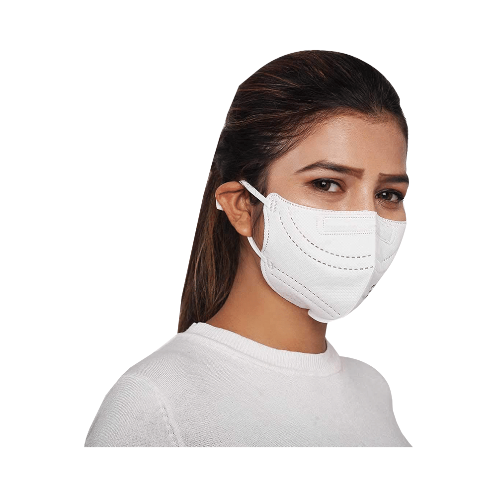 Swasa PM 2.5 N95 FFP2 Anti-Pollution Face Mask White - Image 4