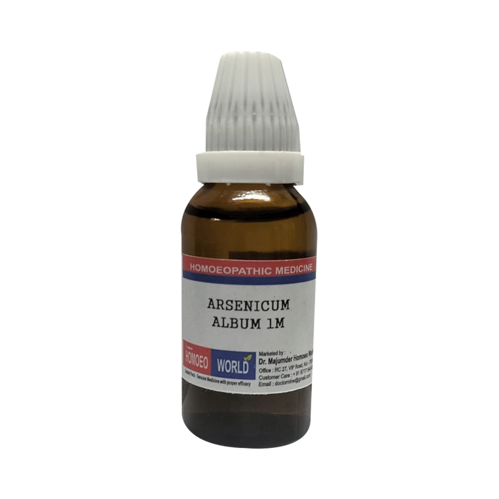 Dr. Majumder Homeo World Arsenicum Album Dilution 1M (30ml Each) - Image 1