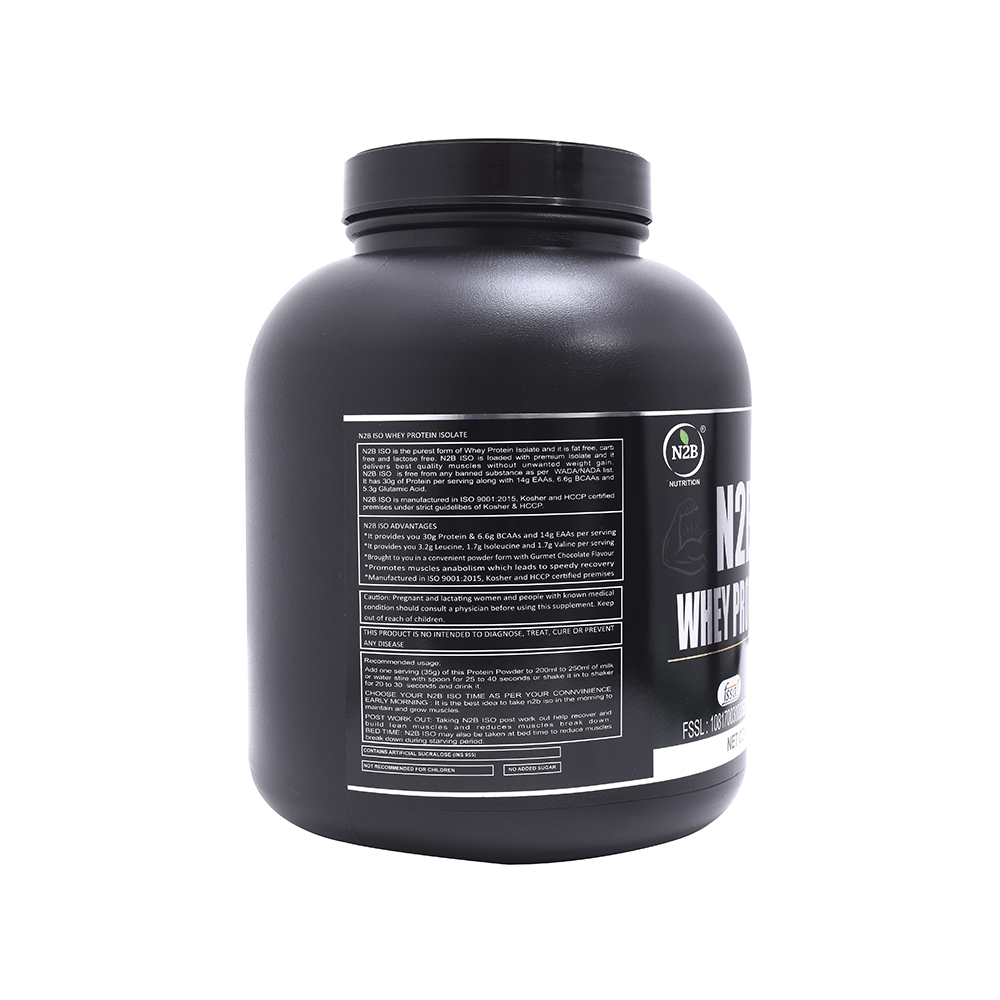 N2B ISO Whey Protein Isolate Powder | Chocolate Flavour | Nutrition Enhancer Powder Chocolate - Image 2