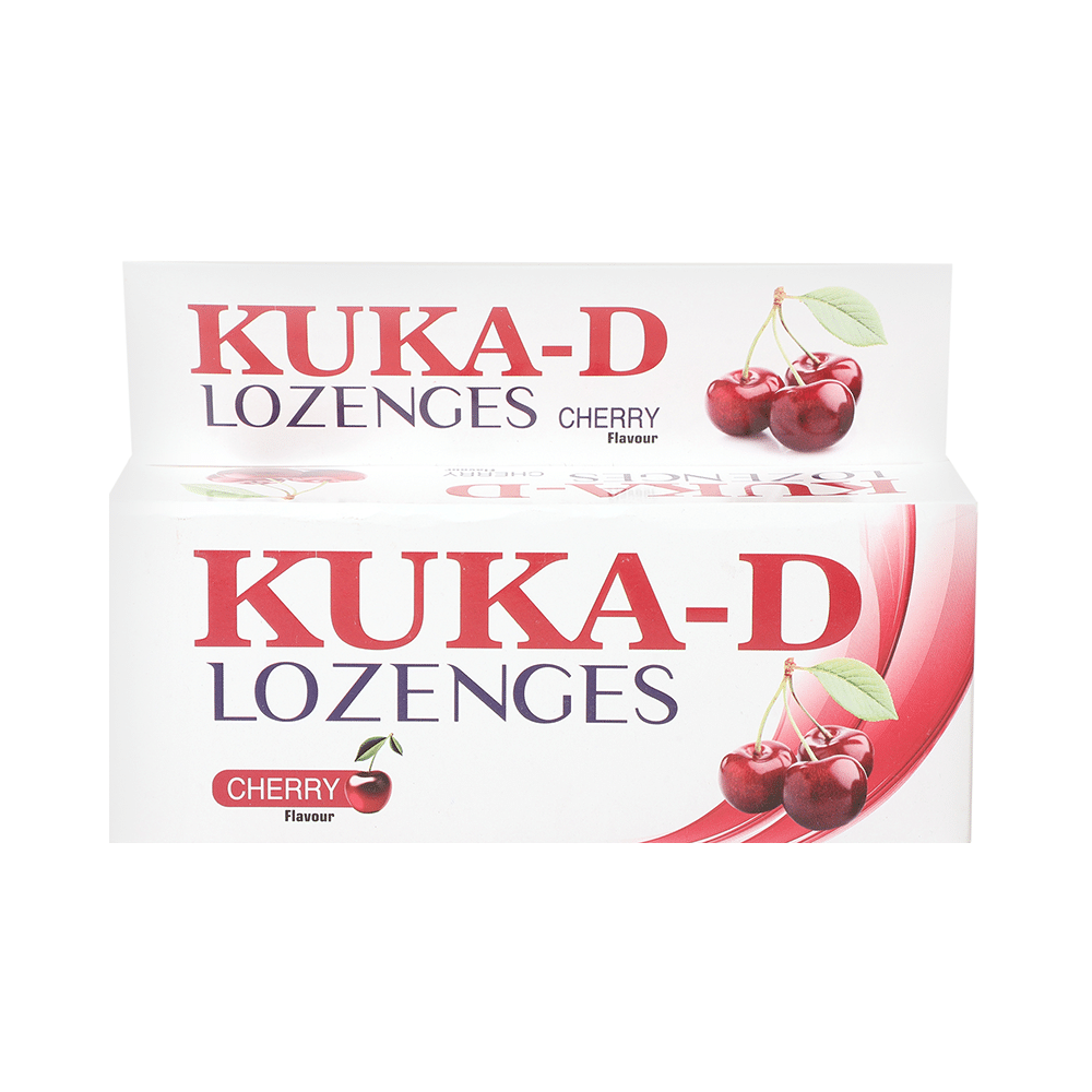 Multani Kuka-D Cough Lozenges(6 Each) Cherry - Image 1