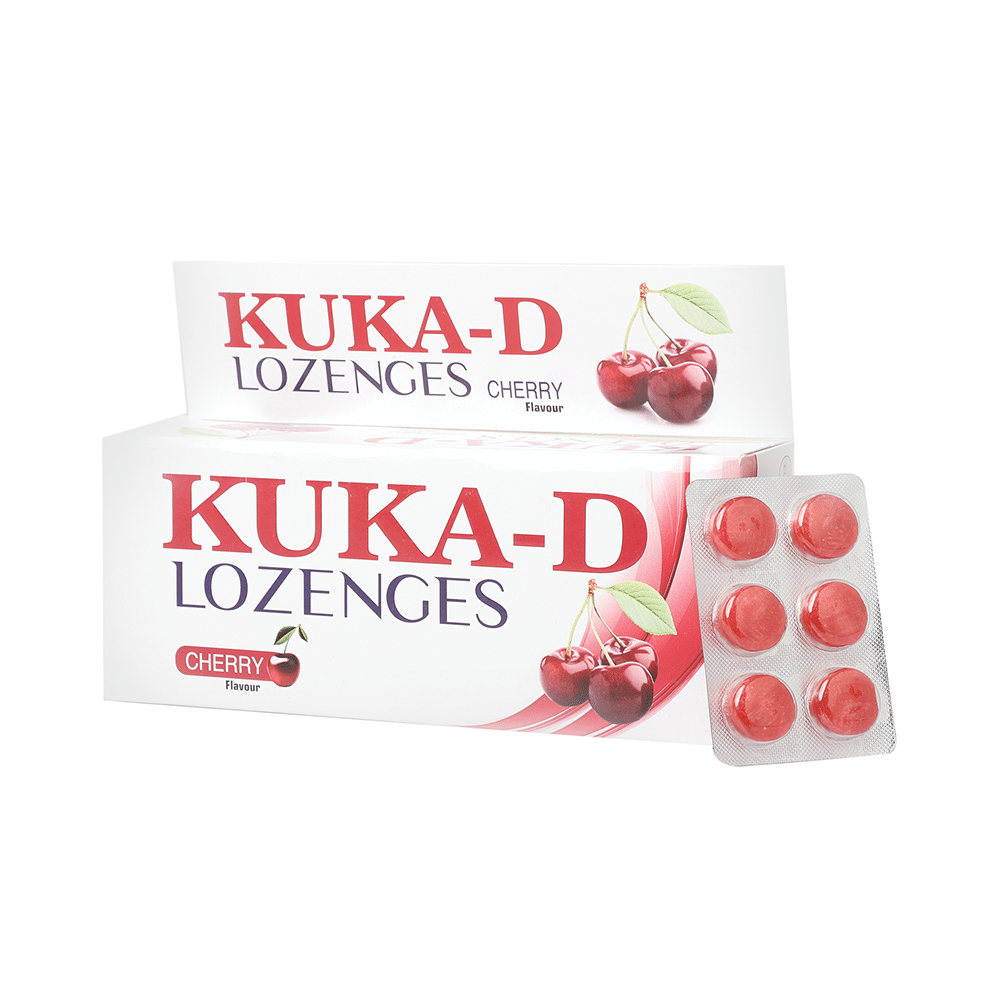 Multani Kuka-D Cough Lozenges(6 Each) Cherry - Image 4