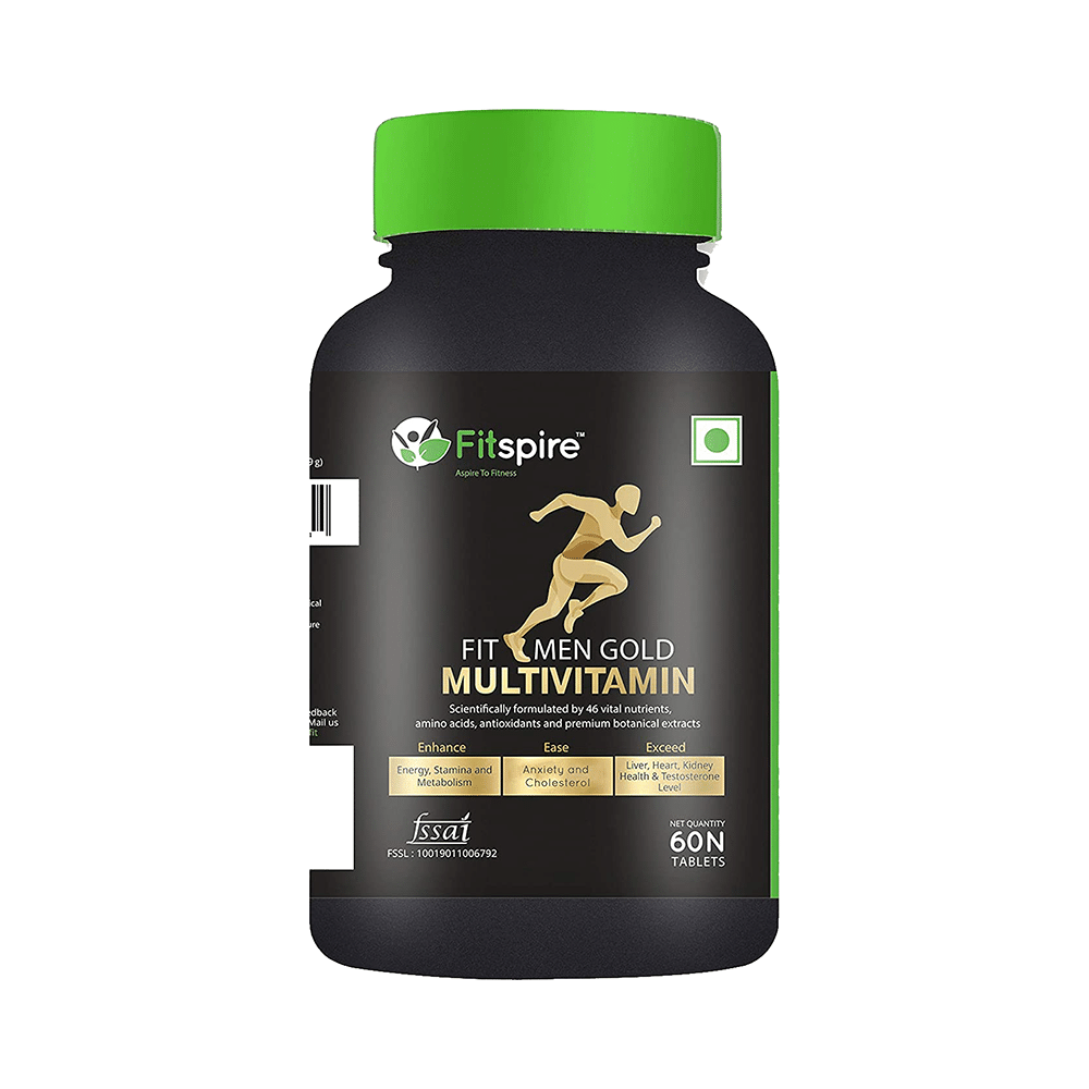 Fitspire Combo Pack of Fit Men Vitality Tablet and Fit Men Gold Multivitamin Tablet (60 Each) - Image 3
