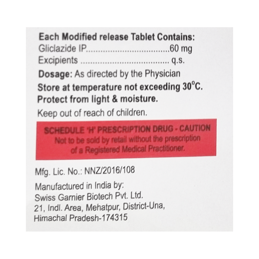 Glychek OD   60mg Tablet MR - Image 2