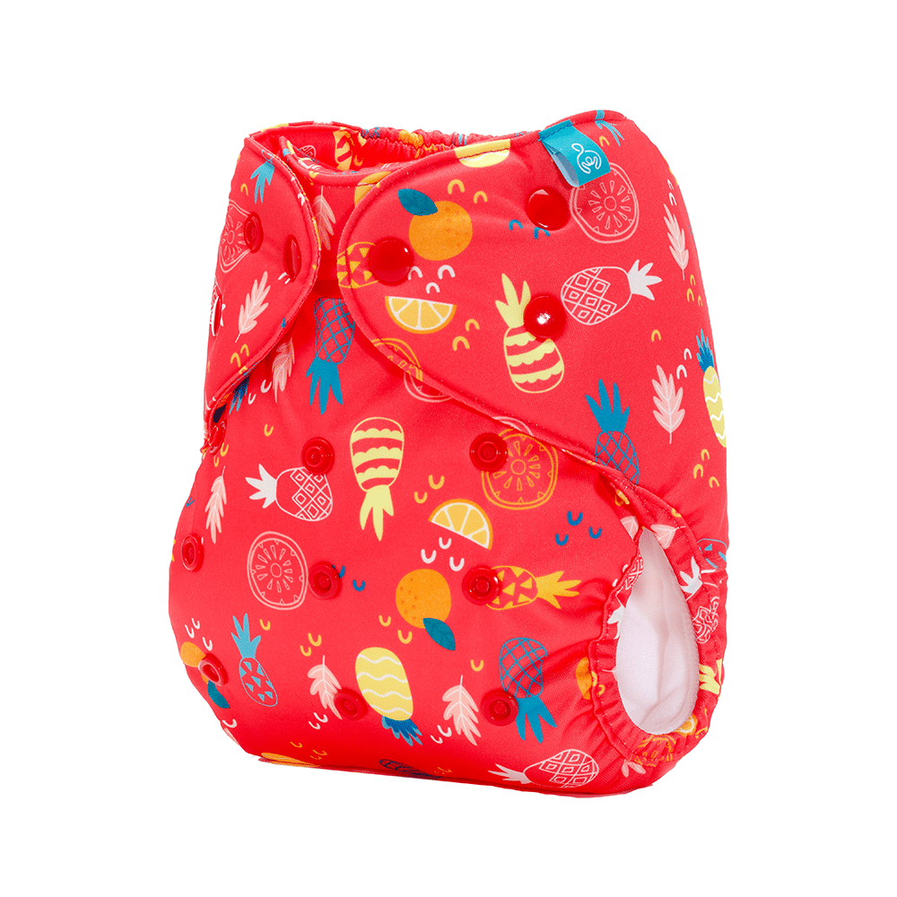 Bumberry Adjustable Reusable Cloth Diaper Cover With 1 Wet Free Insert Pineapple - Image 5