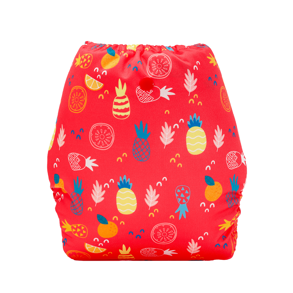 Bumberry Adjustable Reusable Cloth Diaper Cover With 1 Wet Free Insert Pineapple - Image 3