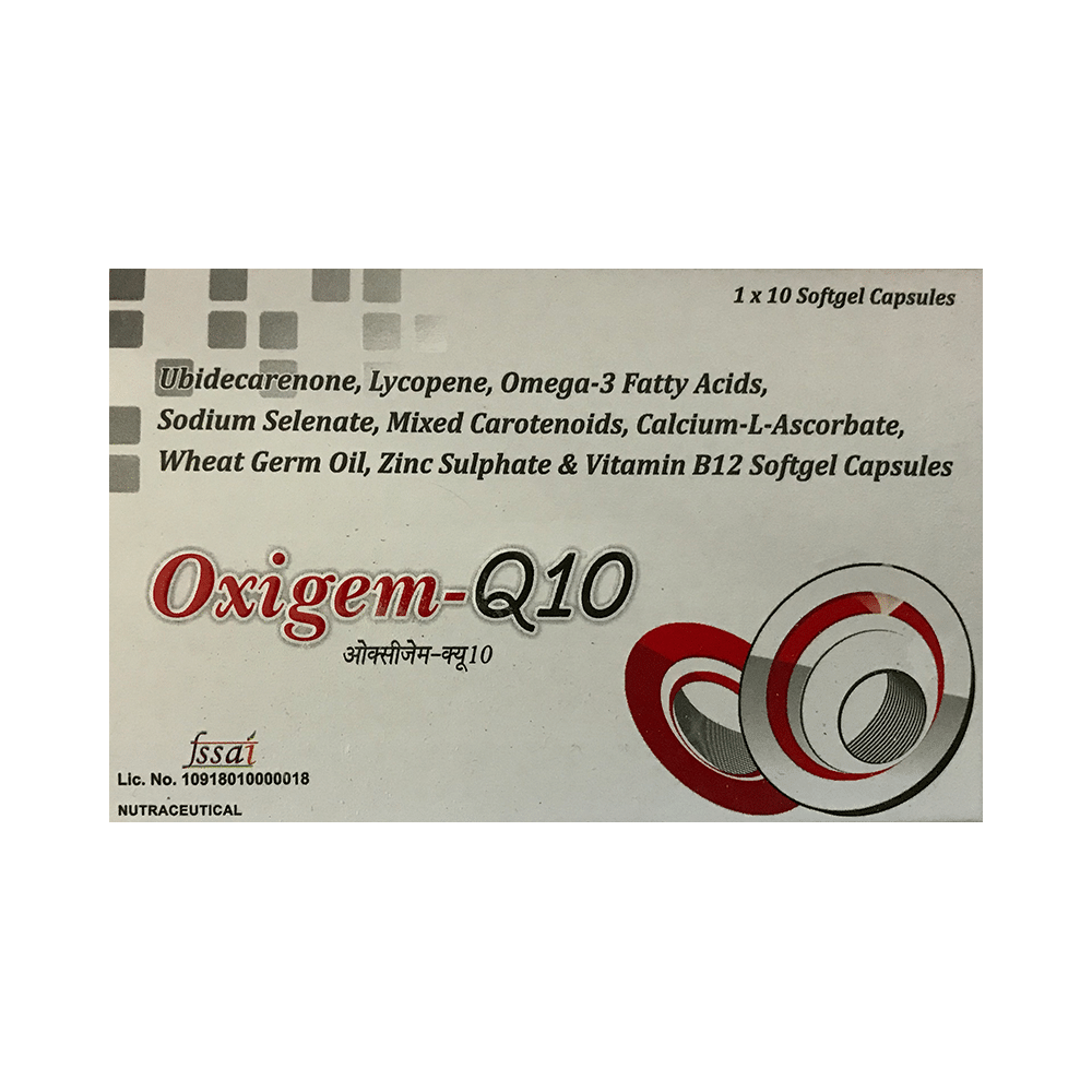 Oxigem-Q10 Soft Gelatin Capsule - Image 1