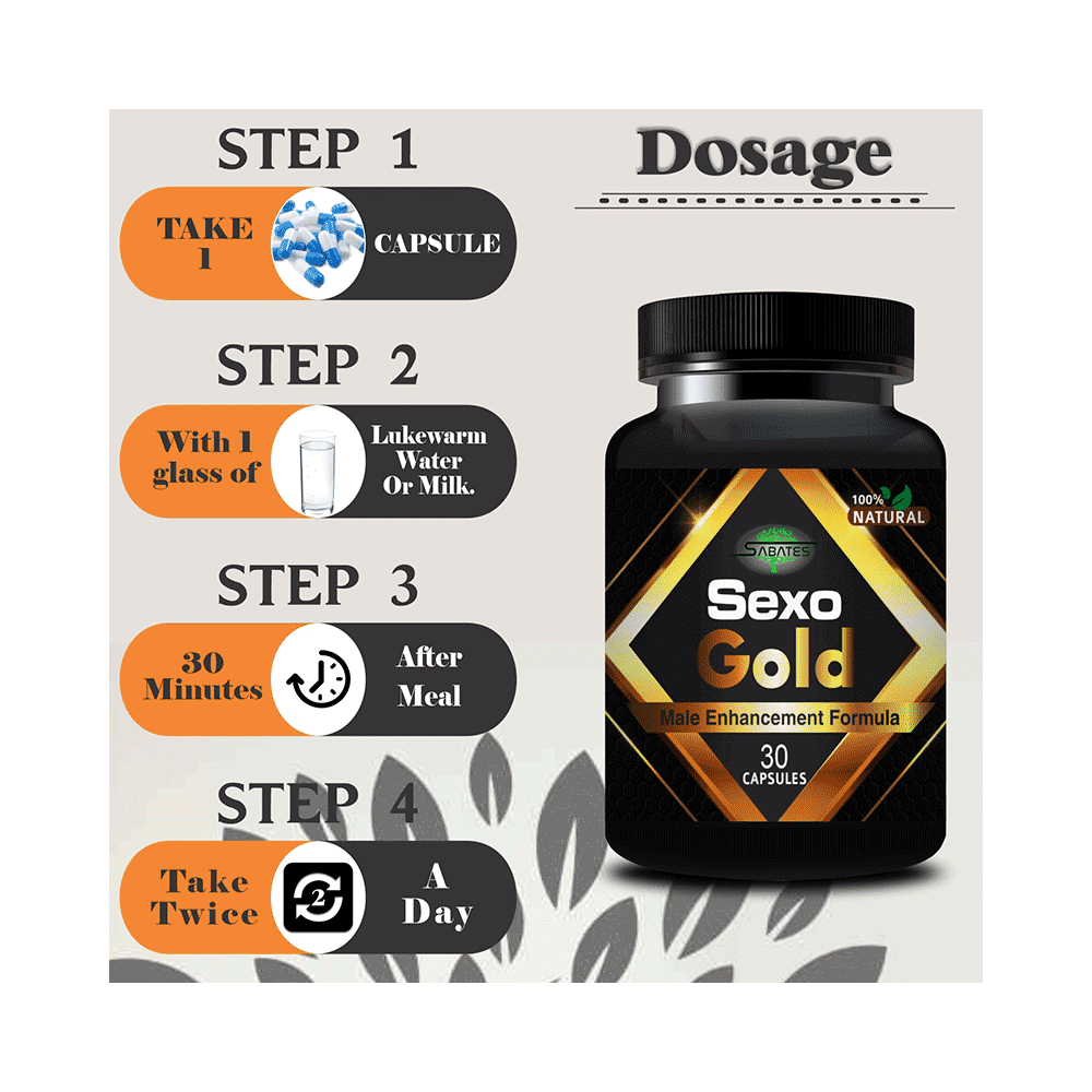 Sabates Sexo Gold Male Enhancement Formula Capsule - Image 4