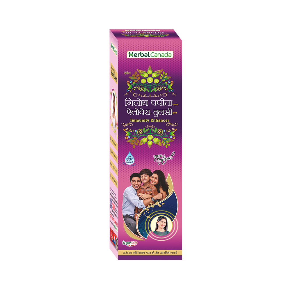 Herbal Canada Giloy Papita Swaras with Aloevera-Tulsi Juice Sugar Free - Image 1