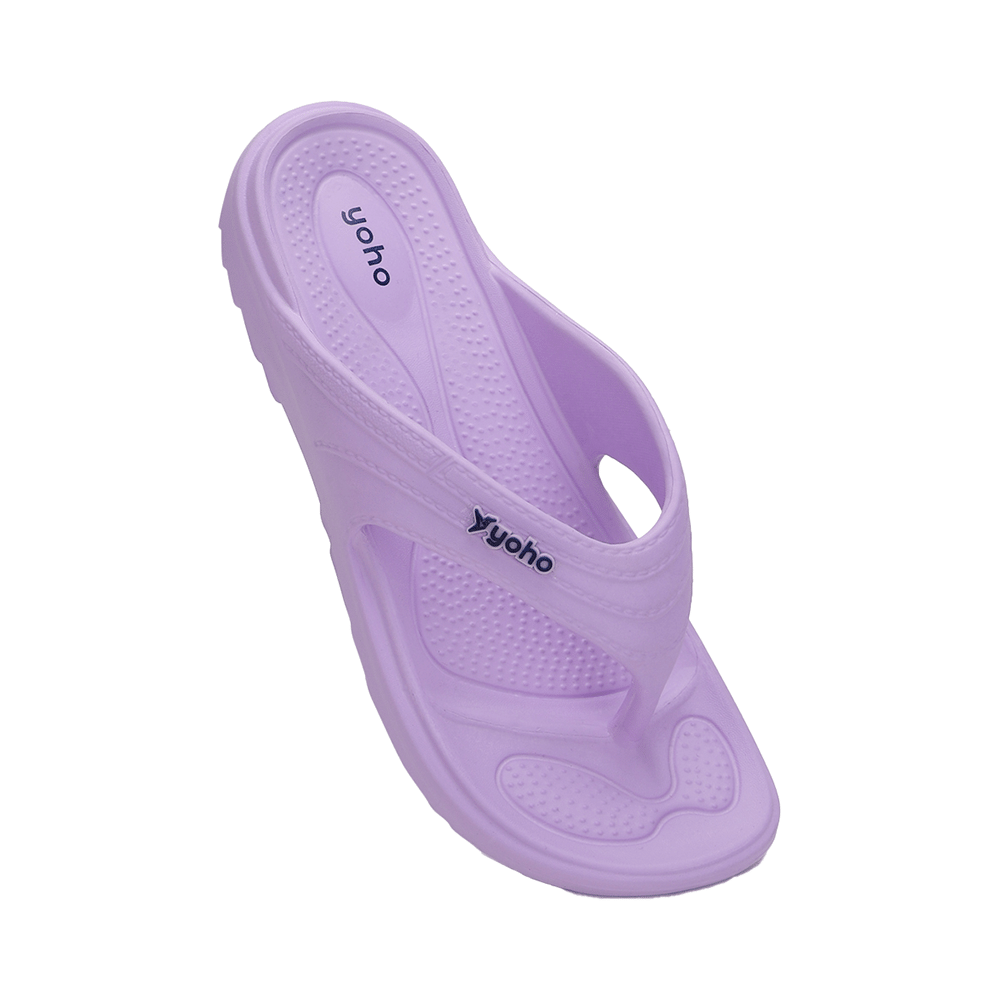 Yoho Lifestyle Acupressure Flip Flops for Women Pastel Lavender 6 - Image 4