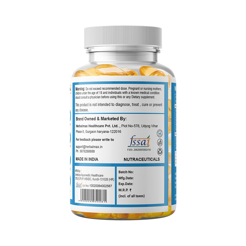 Herbal Max Omega-3 Soft Gelatin Capsule - Image 3
