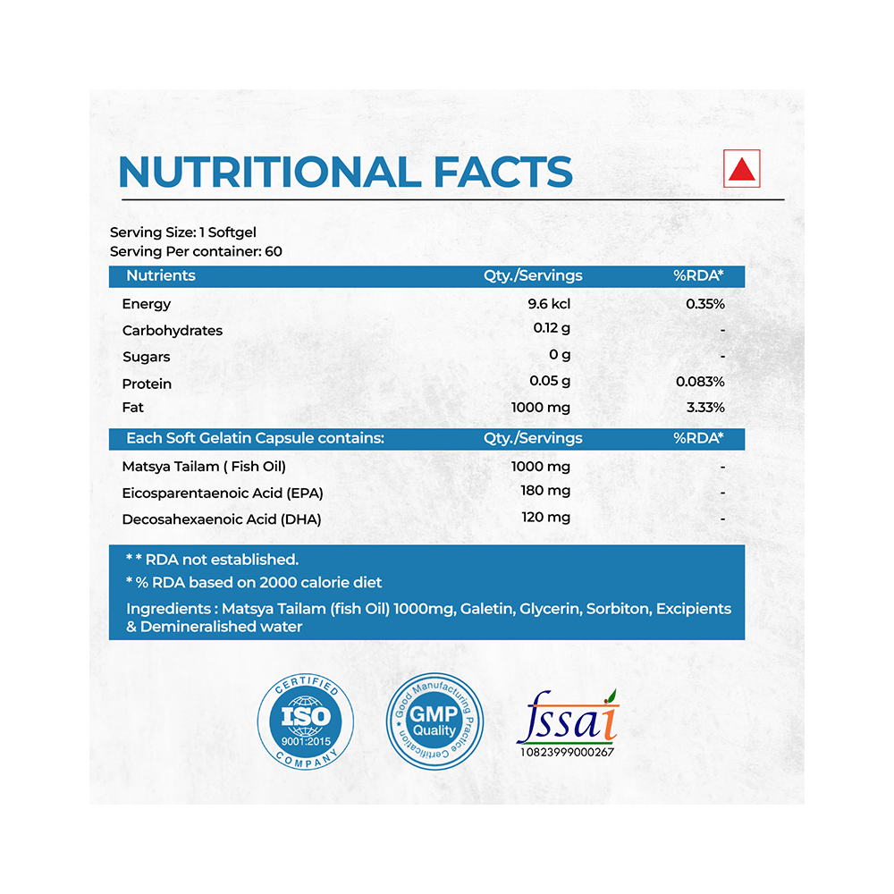 Herbal Max Omega-3 Soft Gelatin Capsule - Image 9