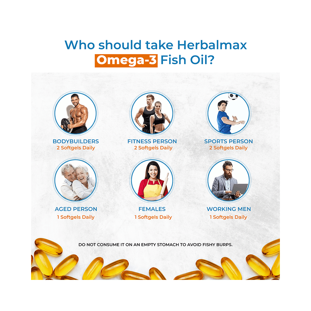Herbal Max Omega-3 Soft Gelatin Capsule - Image 5