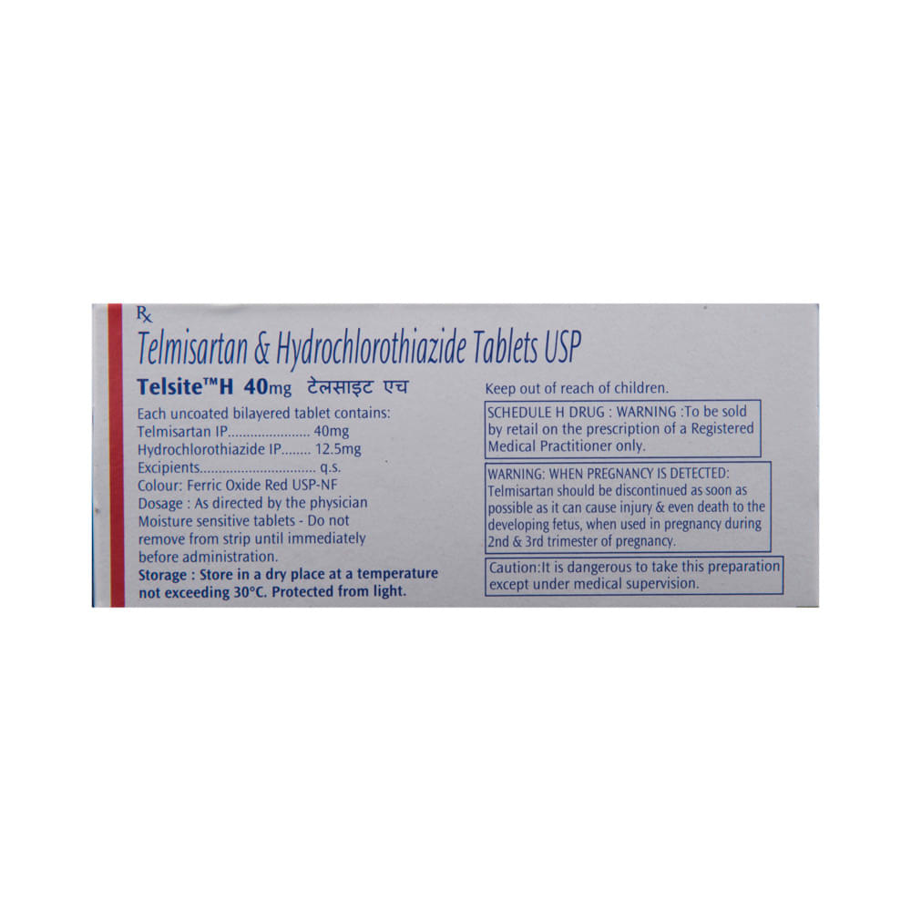 Telsite H 40mg Tablet - Image 3