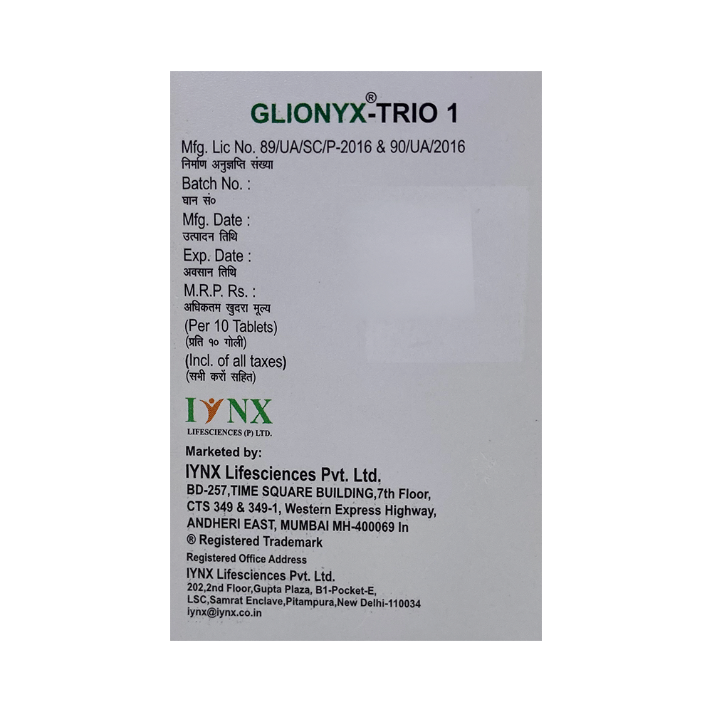 Glionyx-Trio 1 Tablet SR - Image 6