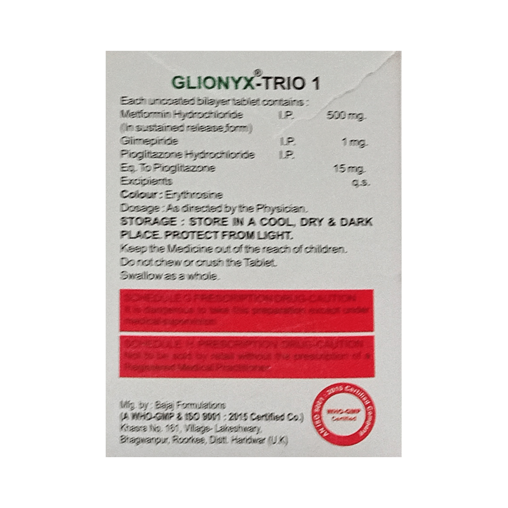 Glionyx-Trio 1 Tablet SR - Image 2