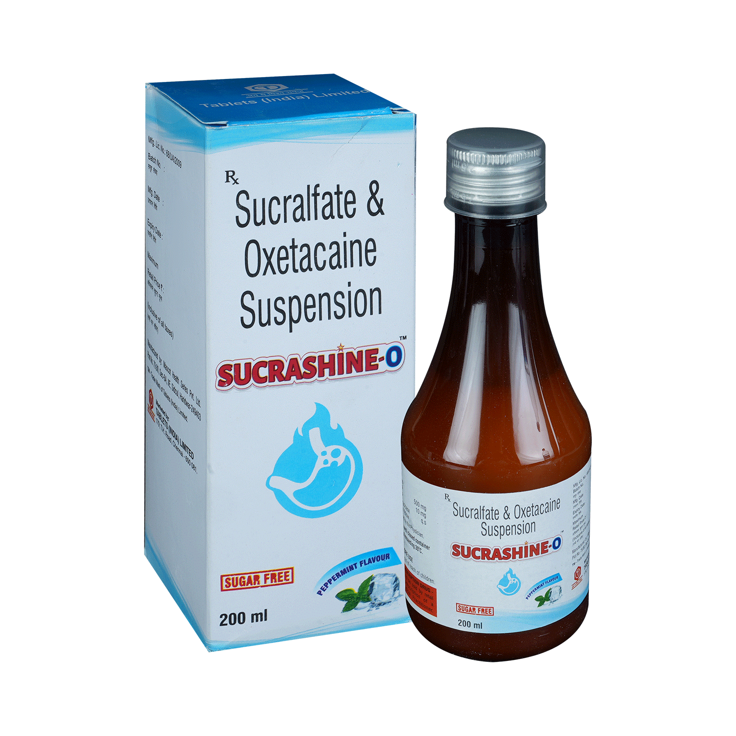 Sucrashine O Oral Suspension Peppermint Sugar Free - Image 1
