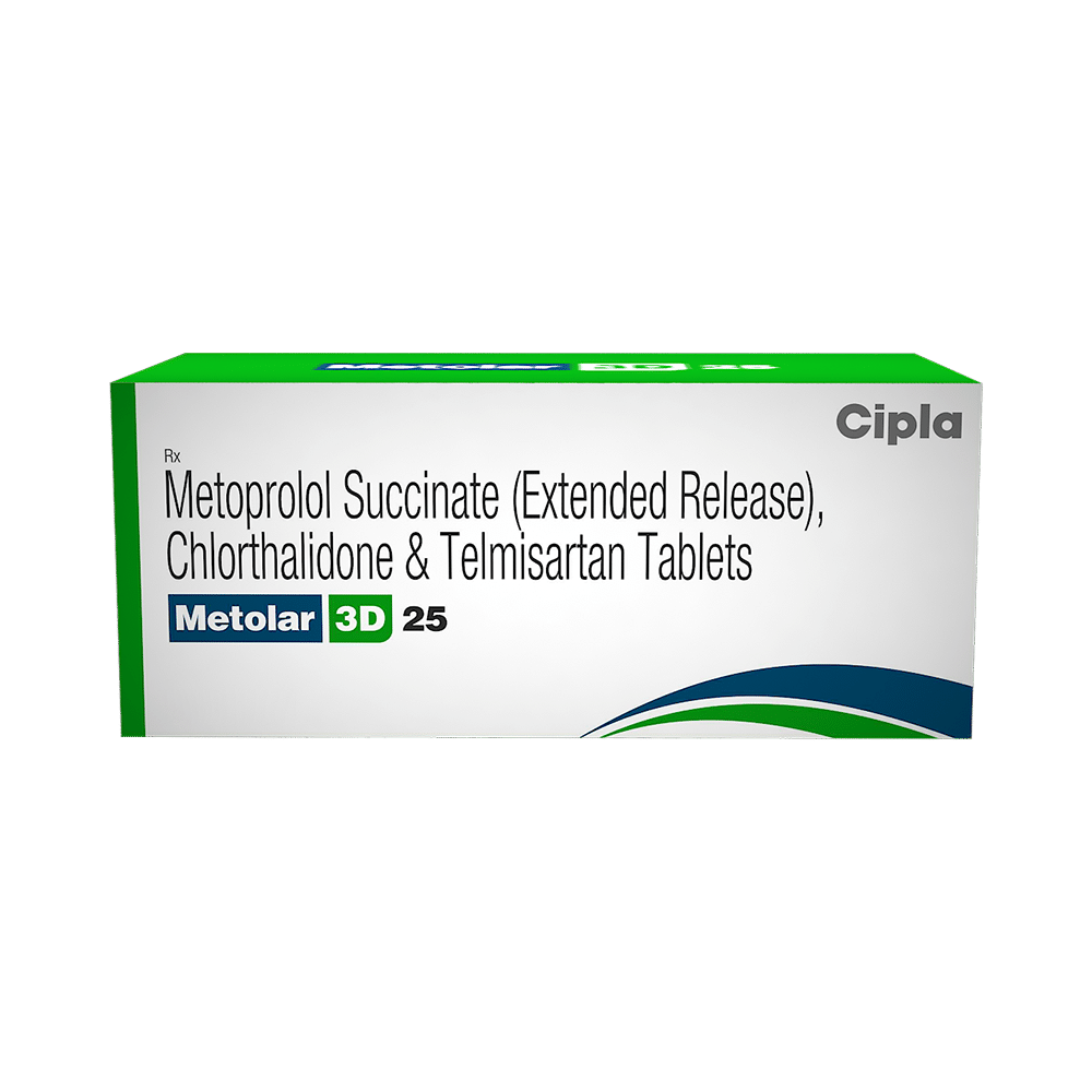 Metolar 3D 25 Tablet ER