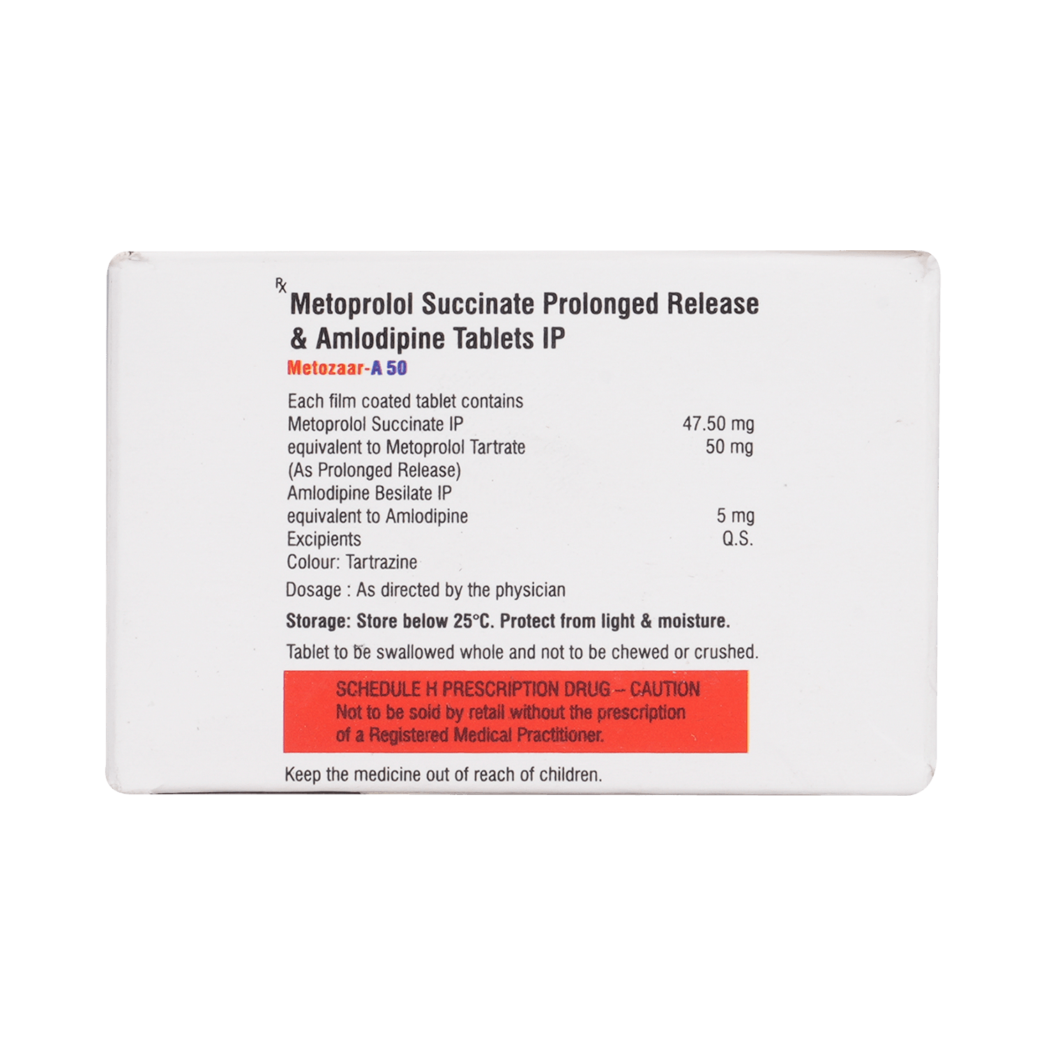 Metozaar-A 50 Tablet - Image 3