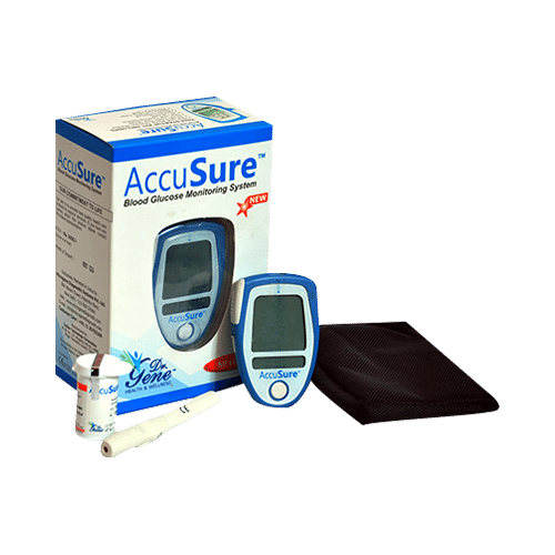 Dr. Gene Accusure Blood Glucose Monitoring System with 10 Strips - Image 1