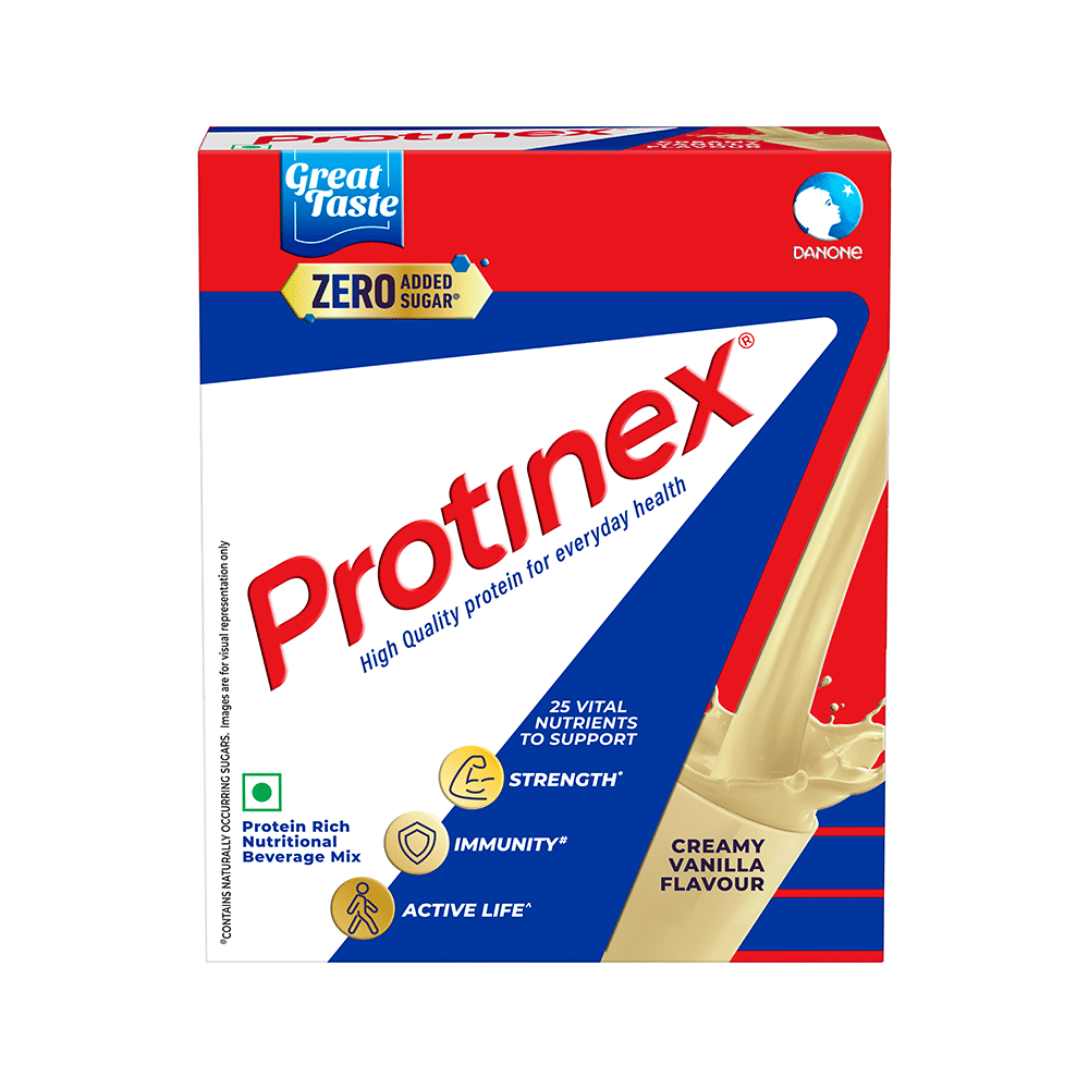 Protinex High Quality Protein | Nutritional Drink for Immunity & Strength | Zero Added Sugar | Creamy Vanilla Powder
