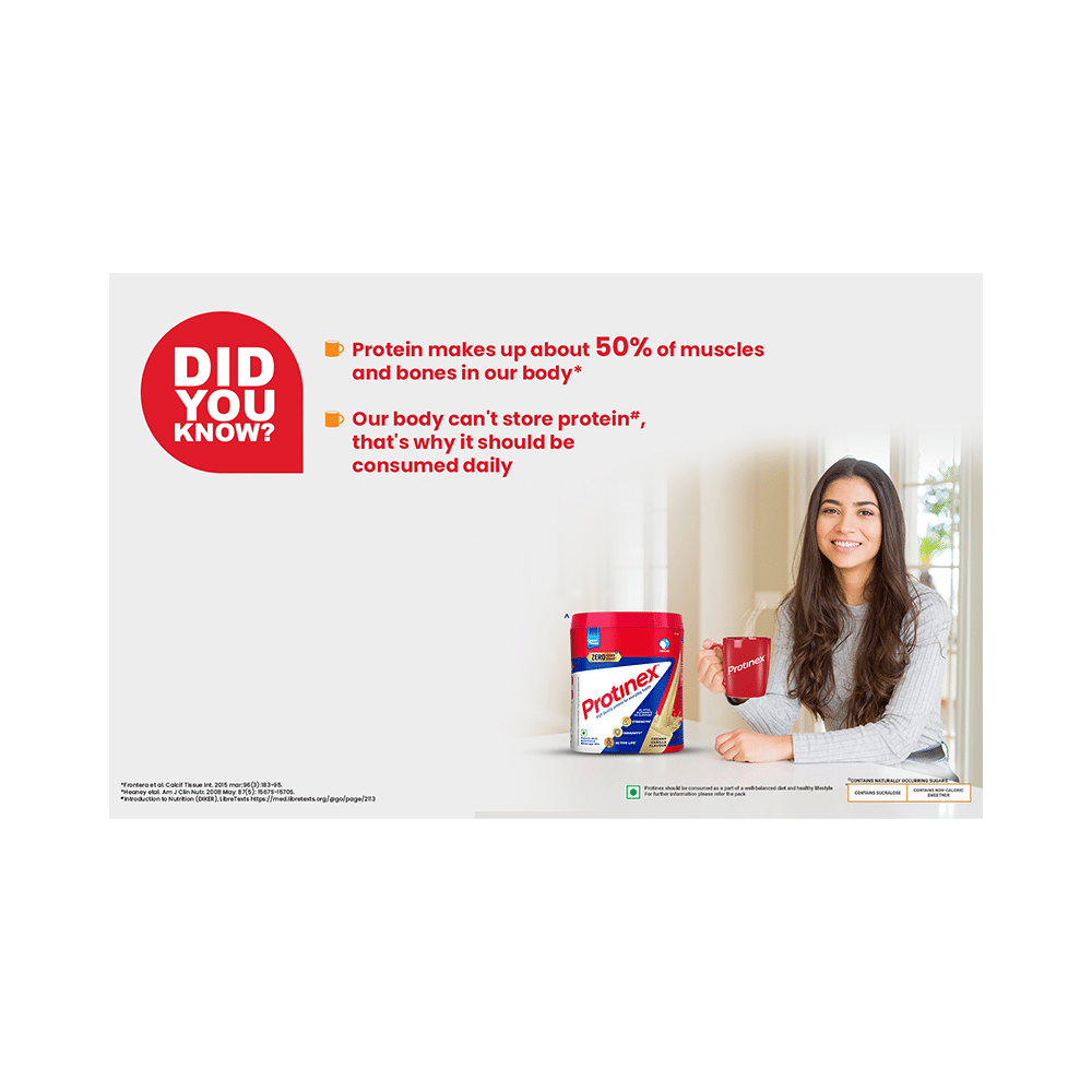 Protinex High Quality Protein | Nutritional Drink for Immunity & Strength | Zero Added Sugar | Creamy Vanilla Powder - Image 3