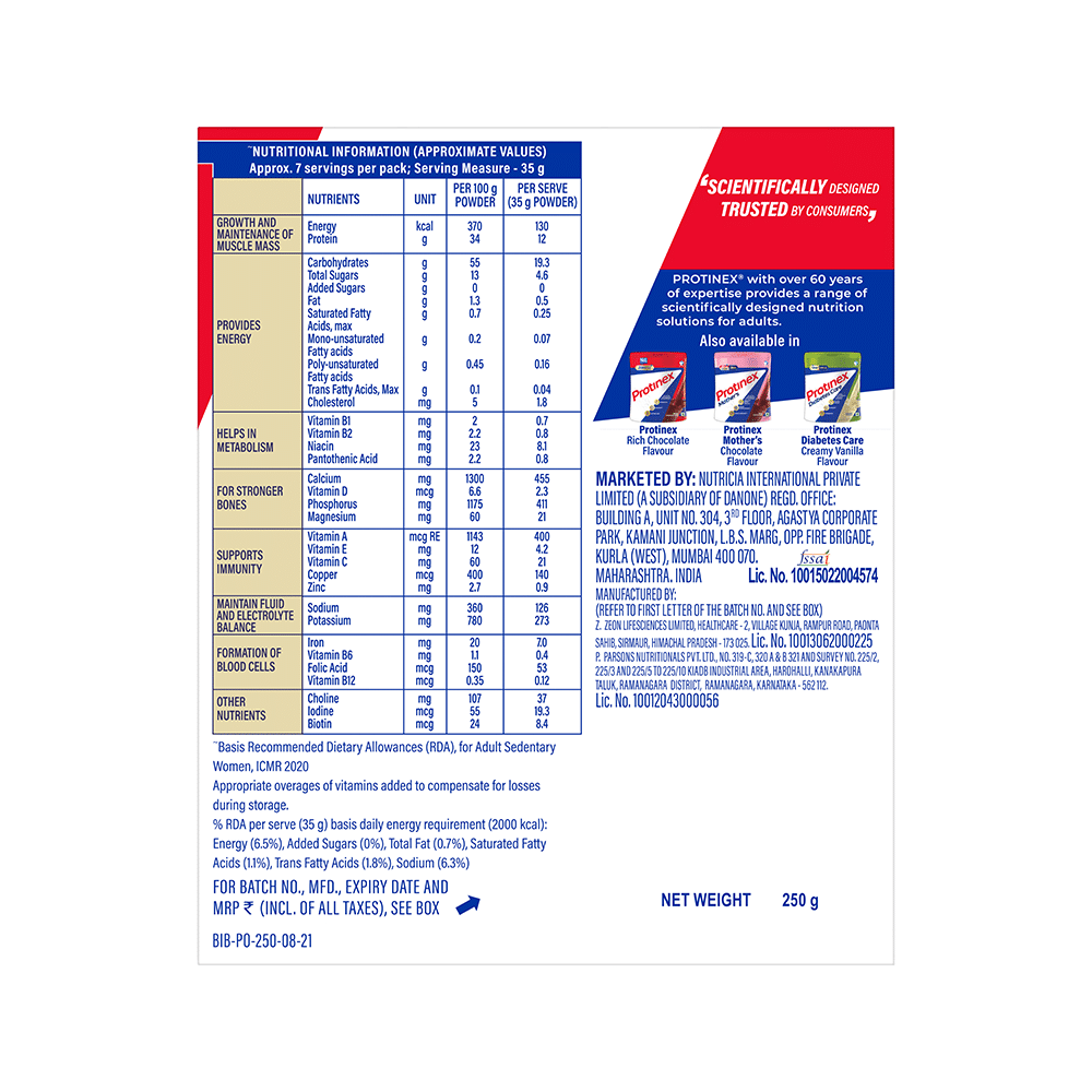 Protinex High Quality Protein | Nutritional Drink for Immunity & Strength | Zero Added Sugar | Creamy Vanilla Powder - Image 2