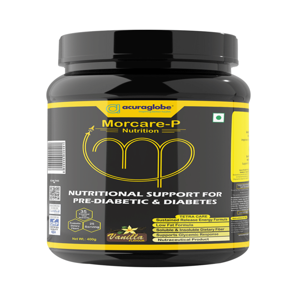Acuraglobe Morcare-P Nutritional Supplement for Pre-Diabetic & Diabetes Vanilla - Image 1