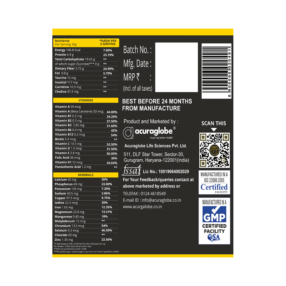 Acuraglobe Morcare-P Nutritional Supplement for Pre-Diabetic & Diabetes Vanilla - Image 2