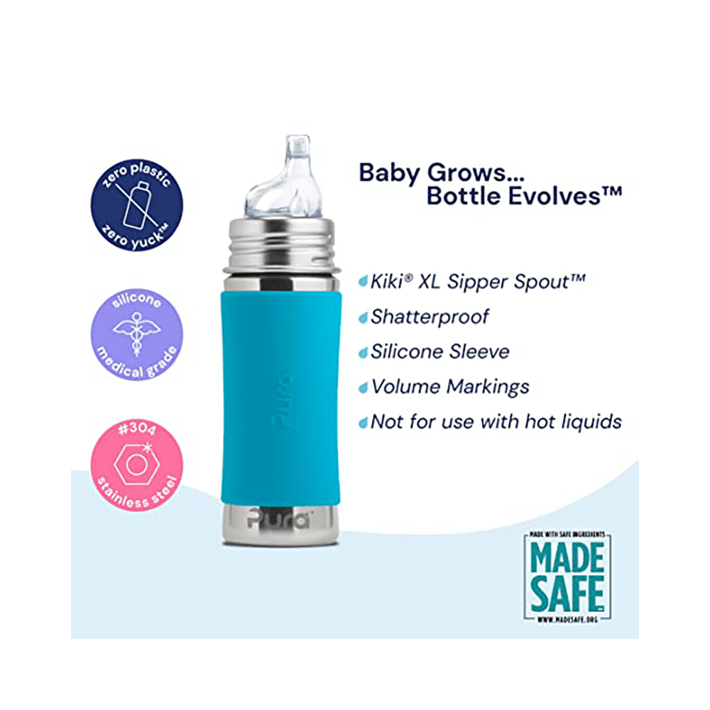 Pura Kiki Stainless Steel No Spill Sipper - Image 2