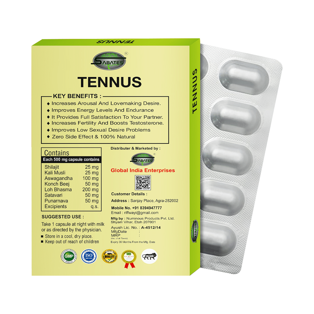 Sabates Tennus Male Stamina Power Booster Capsule - Image 2