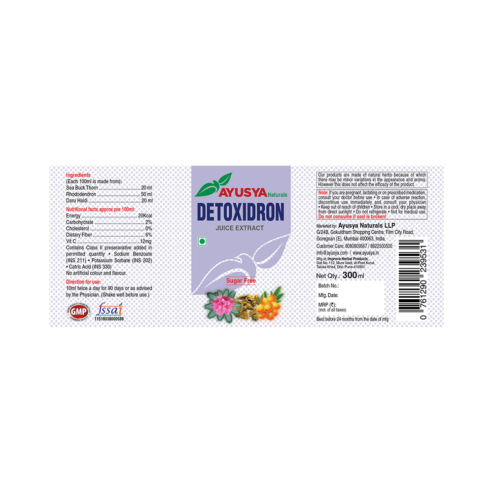 Ayusya Detoxidron Juice - Image 3
