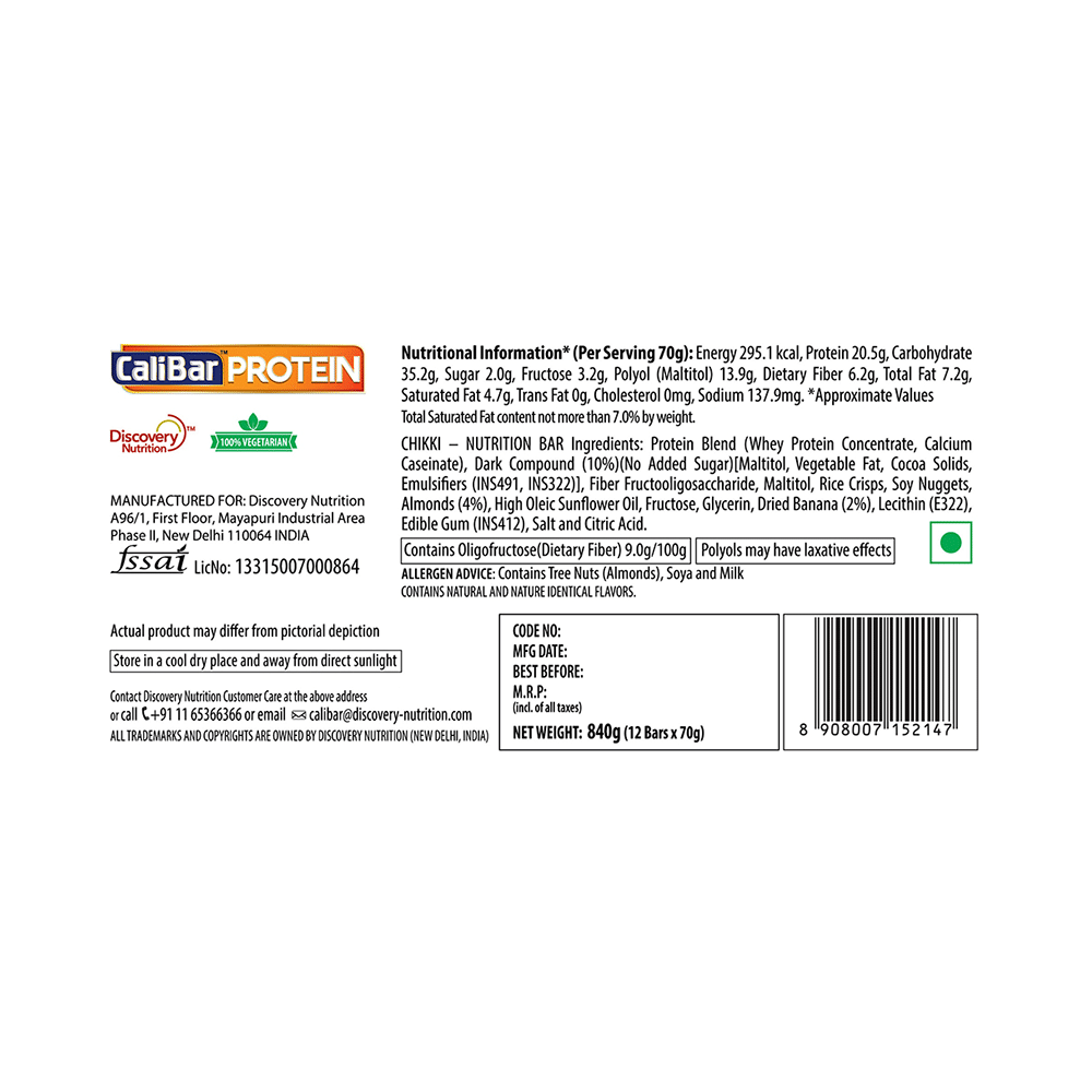 CaliBar Protein Bar Crispy Banana - Image 2