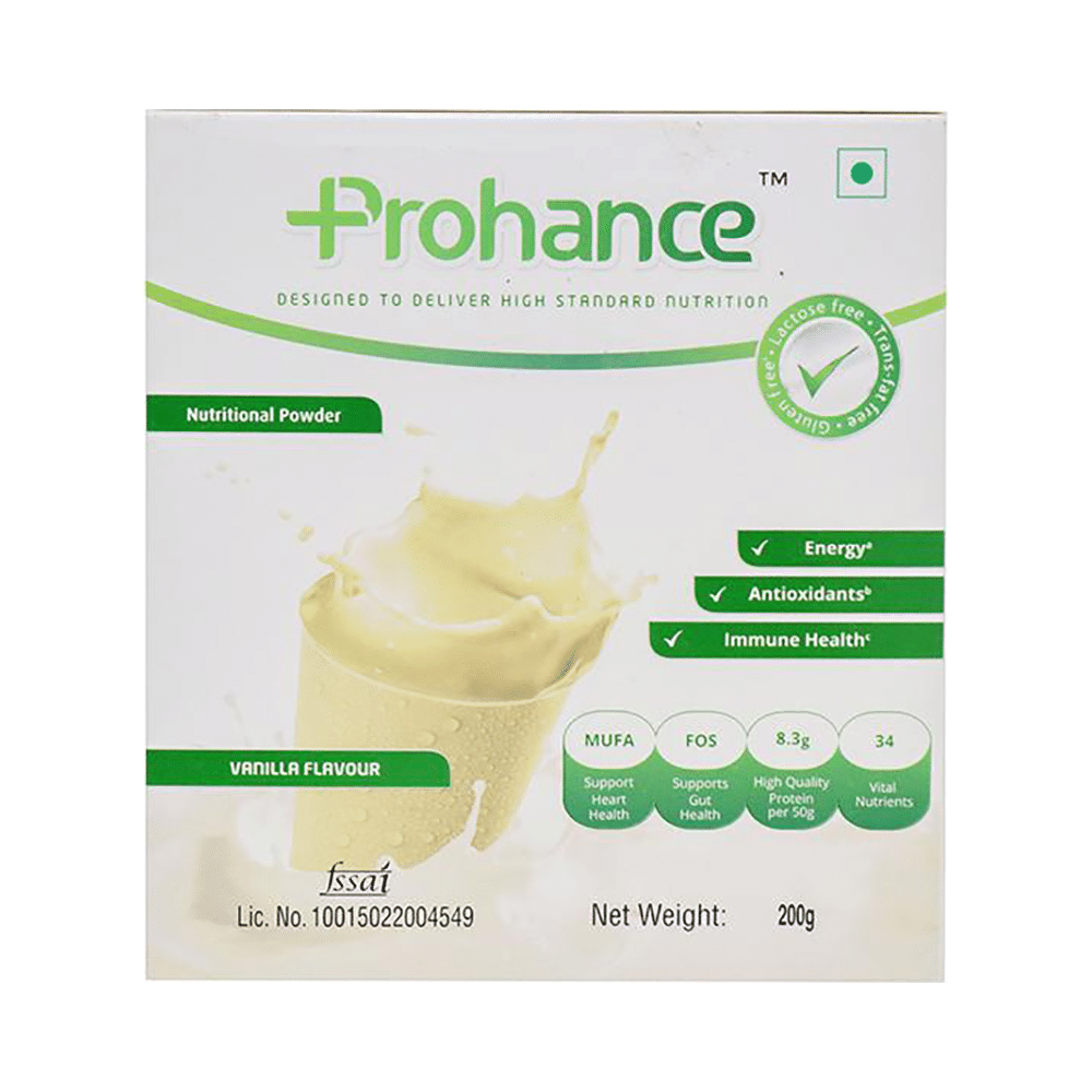 Prohance Protein Supplement | Powder for Energy, Immunity & Antioxidant Support | Flavour Vanilla - Image 1