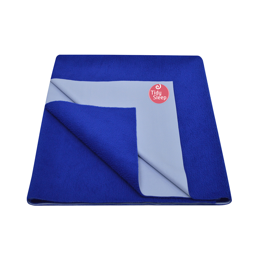 Tidy Sleep Water Proof & Washable Baby Care Dry Sheet & Bed Protector XL Royal Blue - Image 1