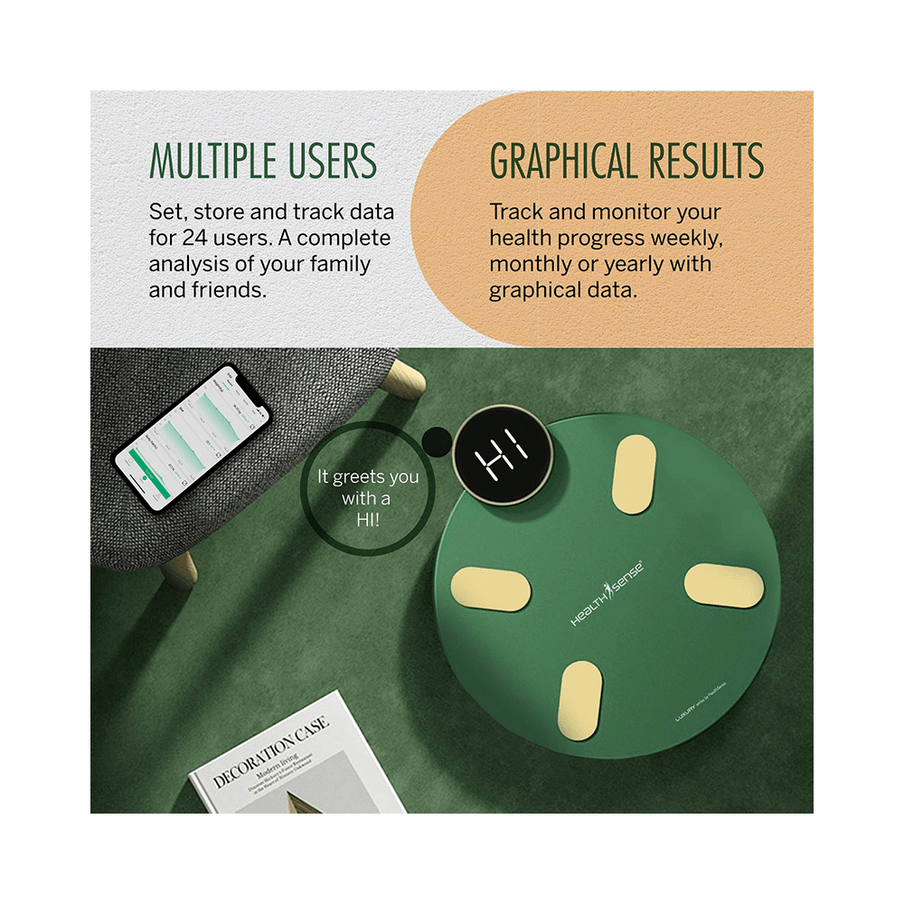 HealthSense S1 Luxury Smart Bluetooth Body Weighing Scale - Image 3
