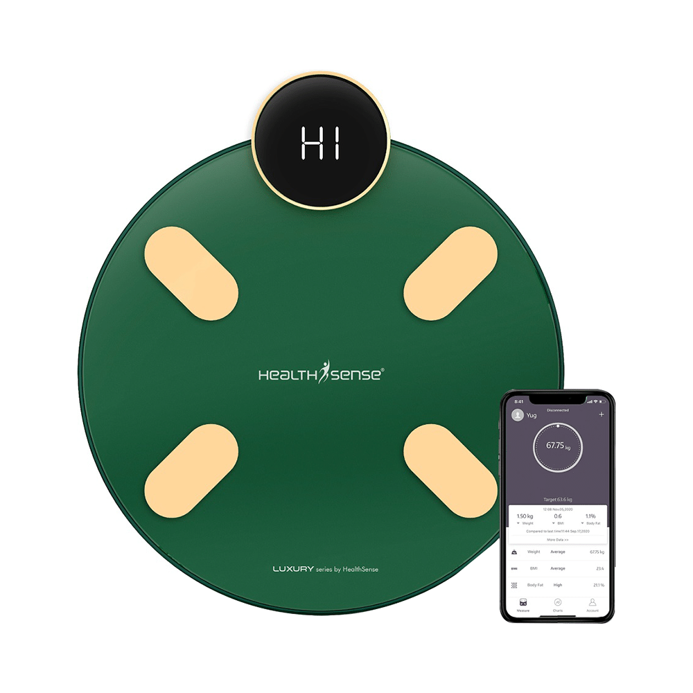 HealthSense S1 Luxury Smart Bluetooth Body Weighing Scale
