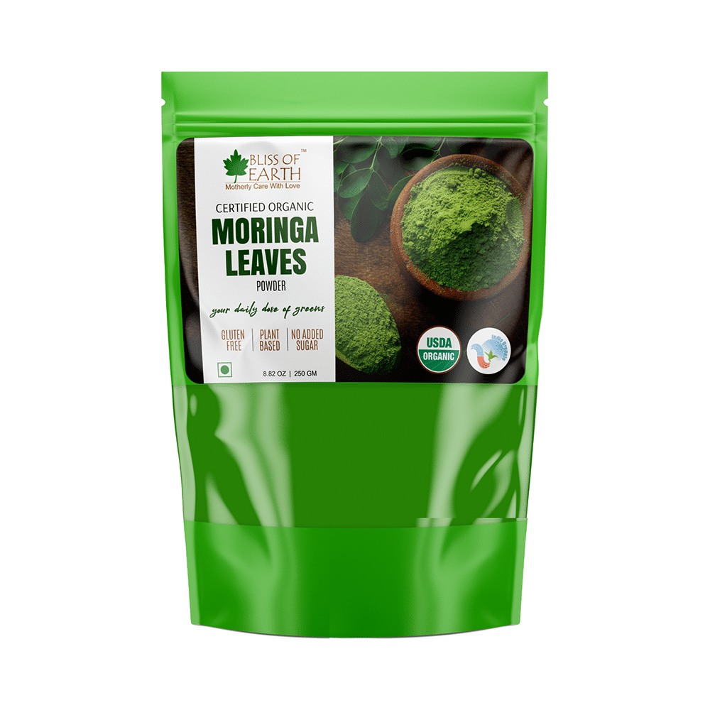 Bliss of Earth Certified Organic Moringa Leaves Powder - Image 1
