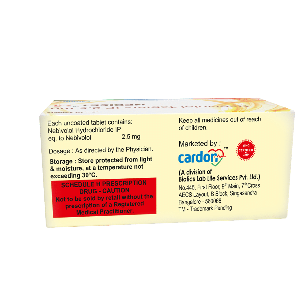 Nebiset 2.5mg Tablet - Image 2